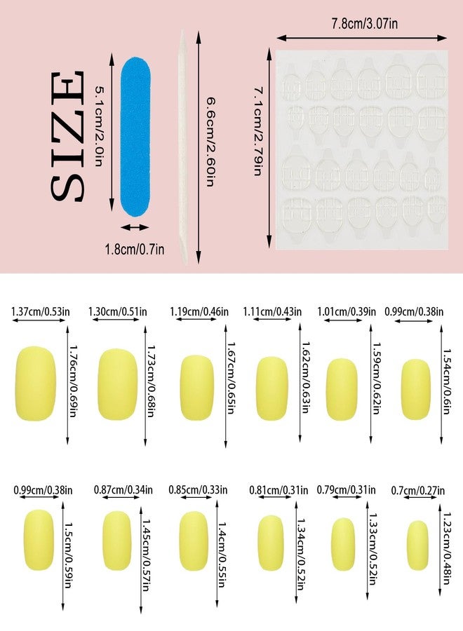 NICENEEDED 24 PCS Neon Green Press On Nails, Short Square Natural Plain False Nails with Gel, Shiny Plastic Full Cover Fake Fingernails for Women Manicure Art DIY - Image 2